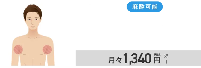 エミナルクリニックメンズのワキ脱毛5回15,000円