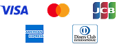 VISA / Mastercard / JCB / American Express / Diners Club