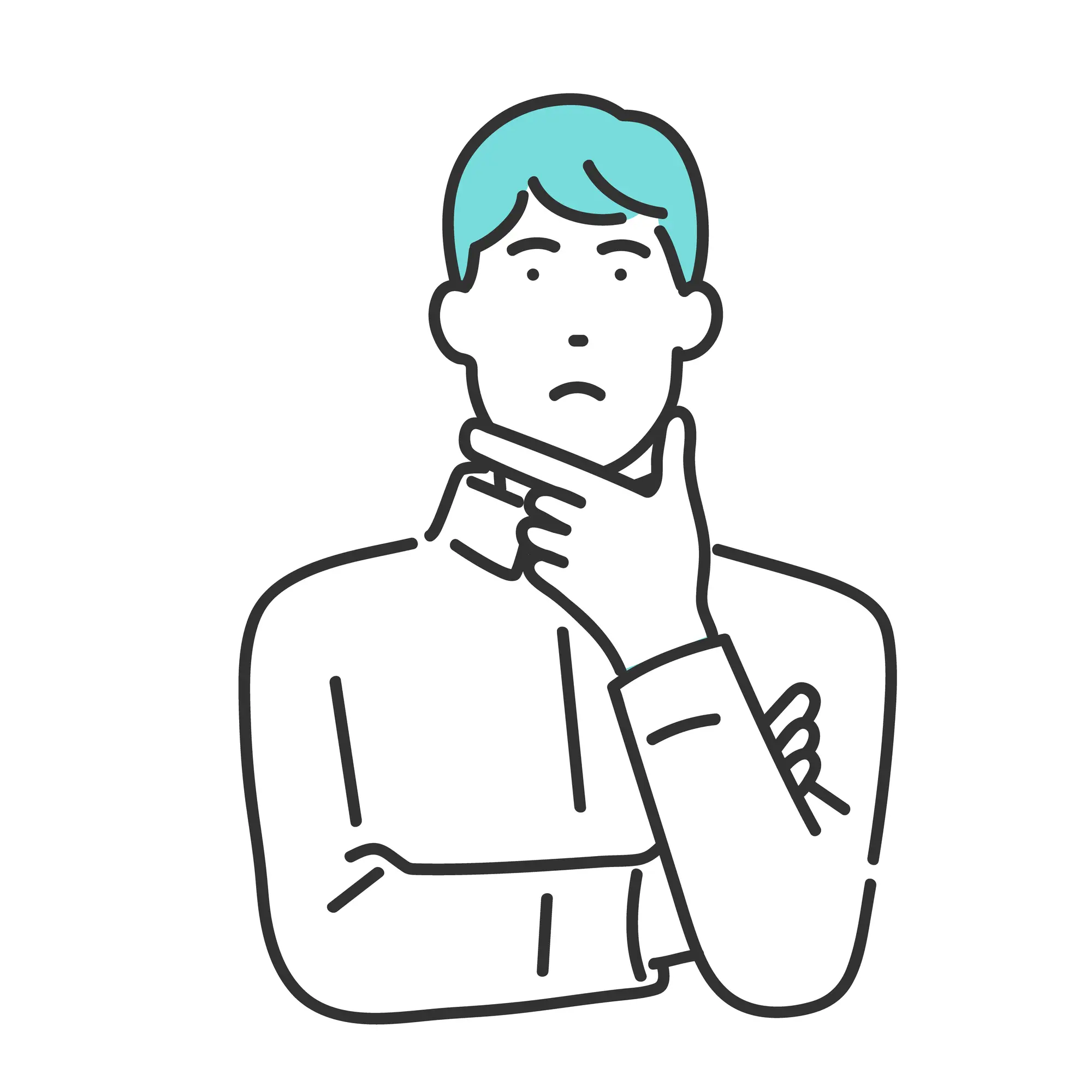 考える男性